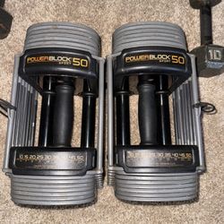 Power Block Adjustable Dumbbells 