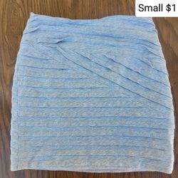 Gray Skirt... Women's Short Skirt... Falda Gris