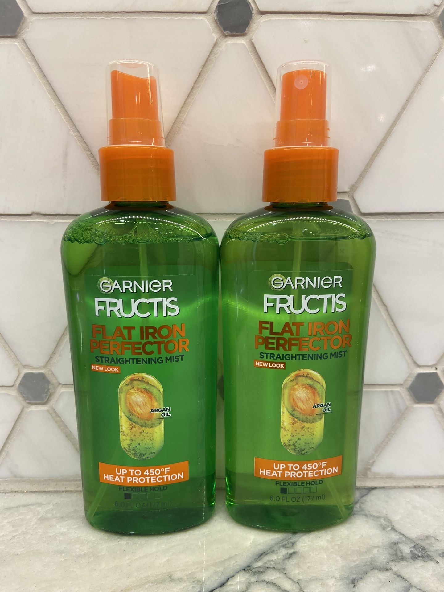 Garnier Fructis Flat Iron Perfector Straightening Mist Hair Sprays Argan Oil NEW