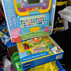 Learning Toys For Kids Play Smart Laptop And Musical Rhythms Book Both Brand New 