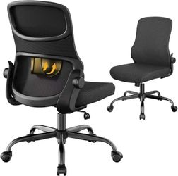 Mesh Office Chair, Armless Ergonomic Desk Chair for Small Spaces