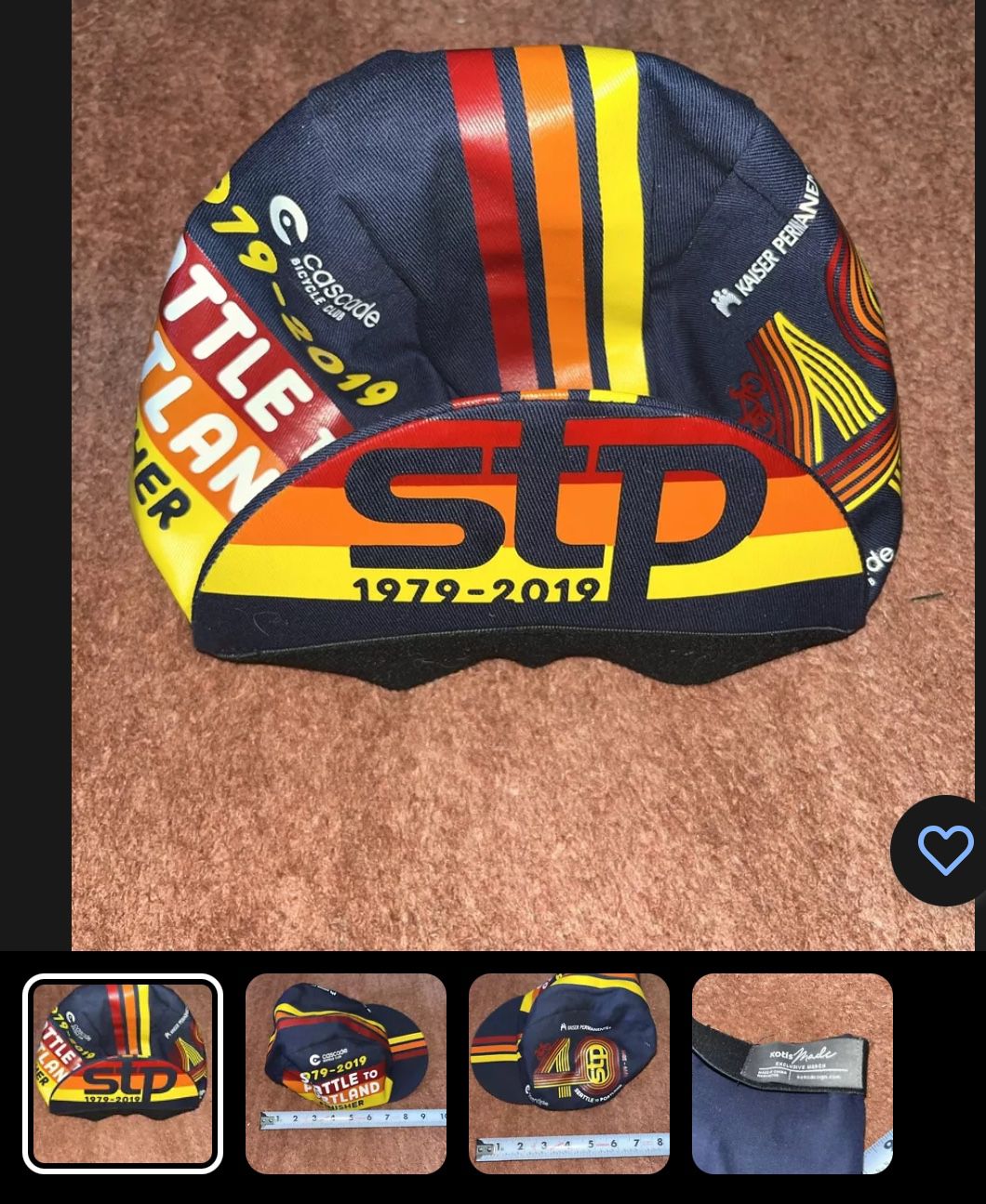 Seattle to Portland STP Finisher 40th Anniversary Cycling Hat Cap