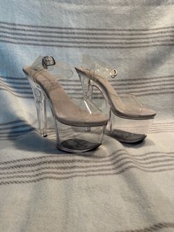 Clear Platform High Heel Sandals