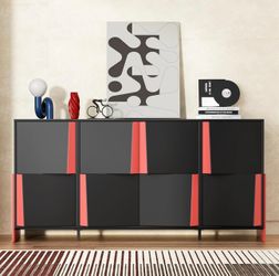 Modern TV Stand, Buffet Cabinet , Storage Cabinet for Living Room Entryway Hallway Dining Room