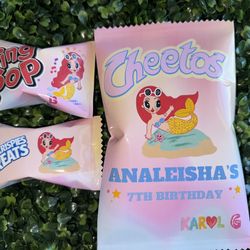 Personalized Birthday Chips And Ring Pops And Much More 