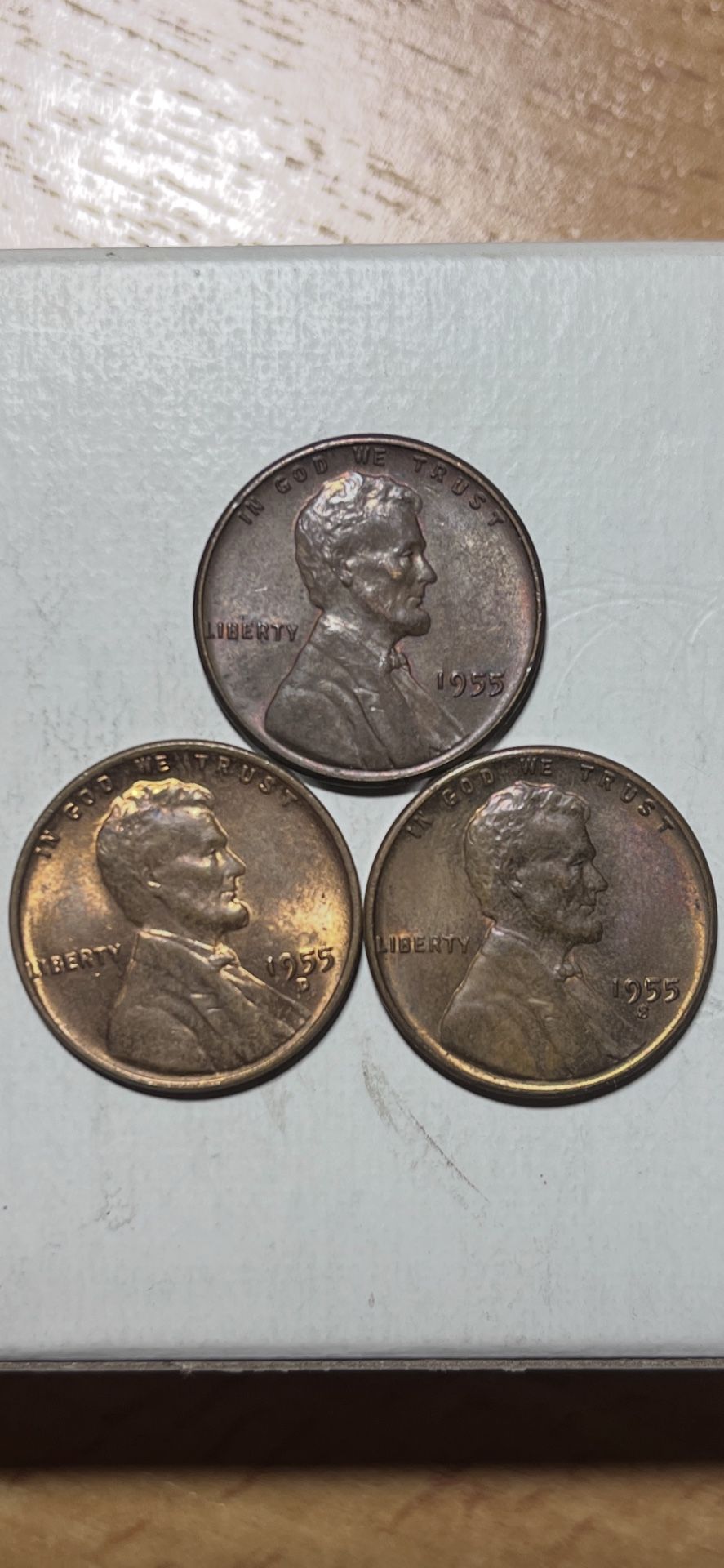 1955 P,D&S Lincoln Wheat Pennies