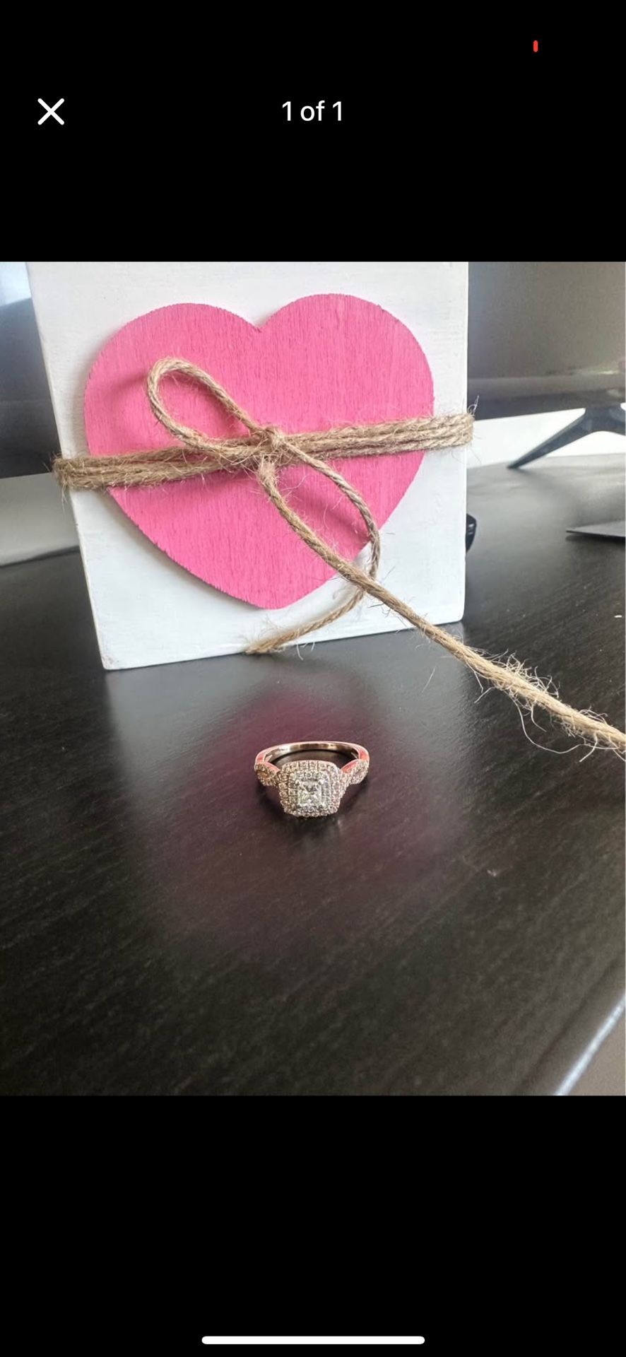 Princess cut diamond ring