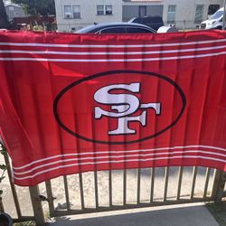 Used 49ers Flag Size 3ftx5ft 