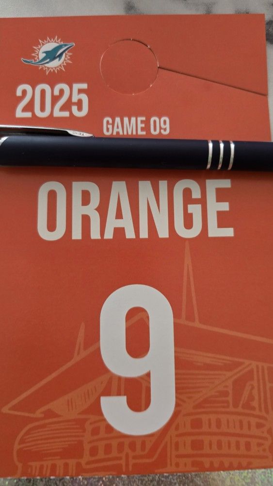 Orange Pass Buccaneers V Dolphins Dec 28