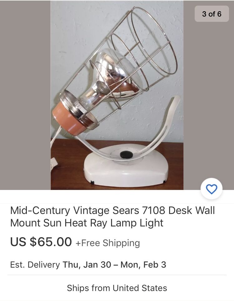 Heat Lamp Vintage