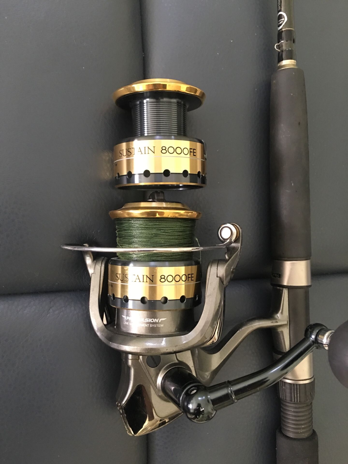 Shimano Sustain 8000 FE with Shimano Trevala rod