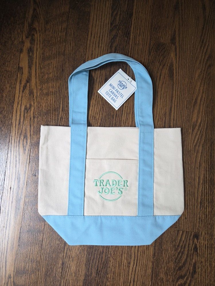 Trader Joe's Mini Pastel Canvas Totes