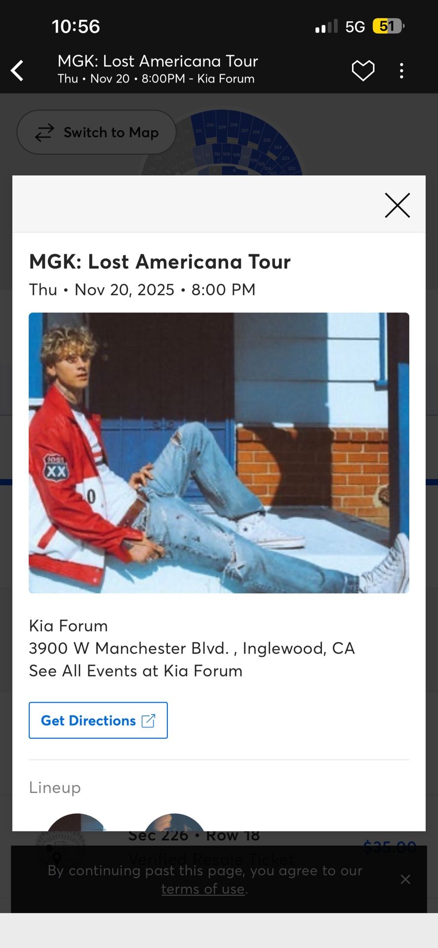 MGK Concert Nov 20th 2025 Thursday