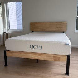 Full Size Memory Foam Mattress And Bed Frame 