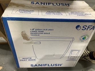 SANIFLO White 1.28 -GPF Single -Flush High Efficiency Toilet Tank