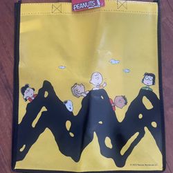 Peanuts Snoopy Charlie Brown Lucy Linus Marcie reusable tote bag NEW