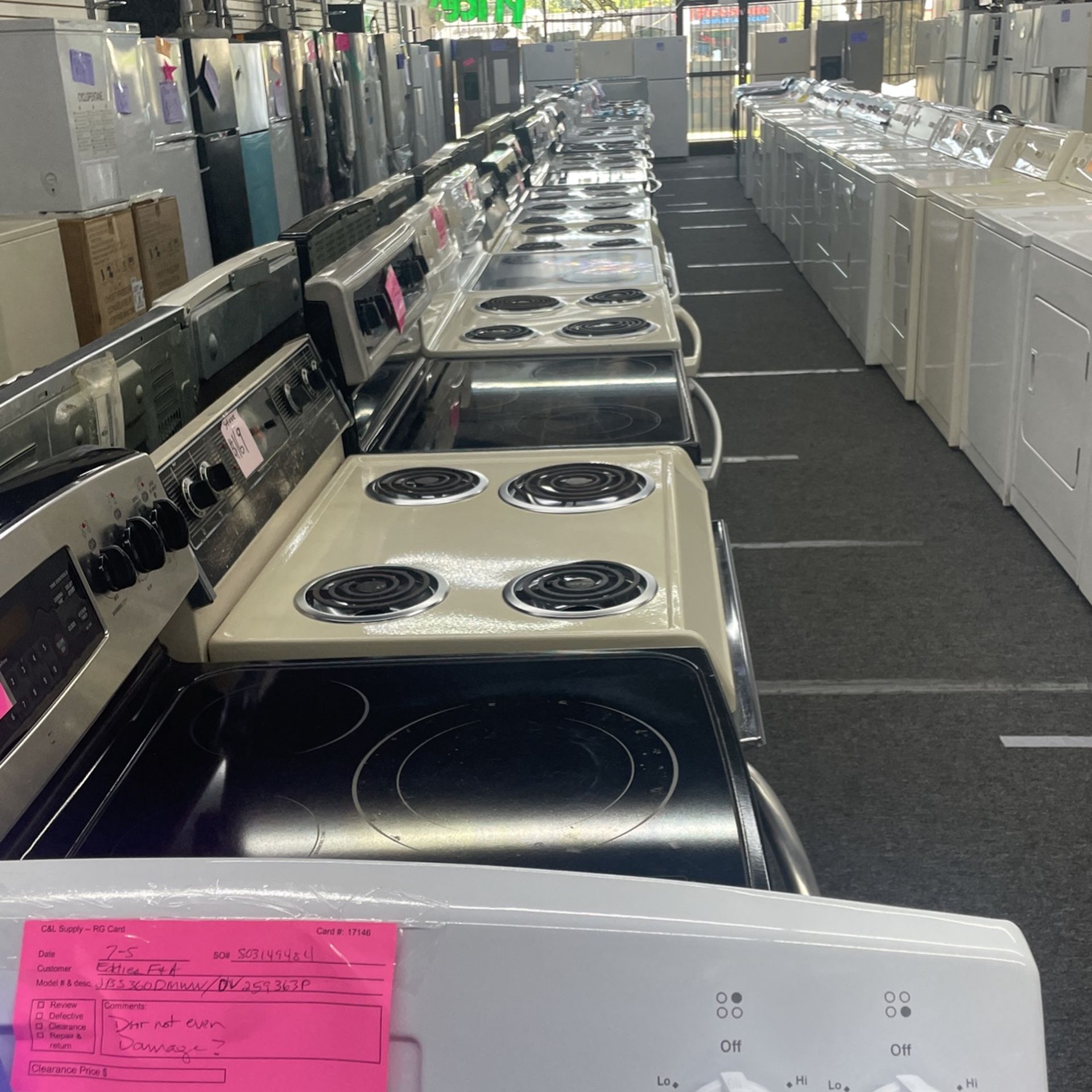 Electric Stove Starting Price $169 And Up We Have Use/Scratch And Dent/New