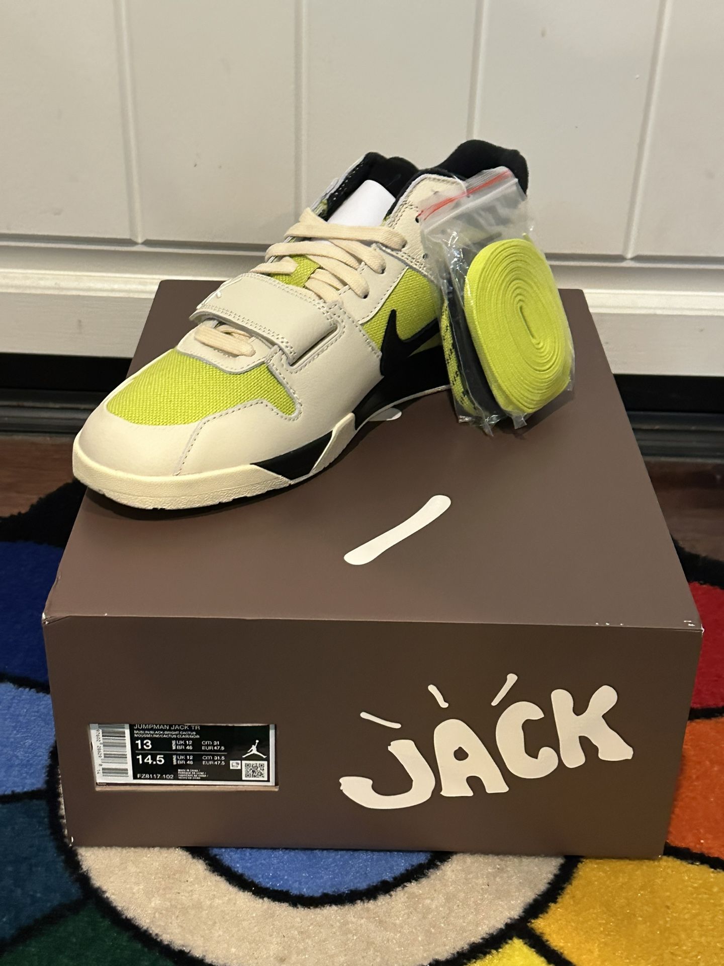Jordan Jumpman Jack TR Travis Scott Bright Cactus Size 13