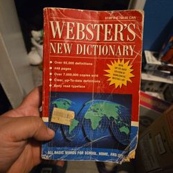 Webster New Dictionary From 90's