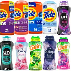 24oz Laundry Scent Beads & Tide Pods