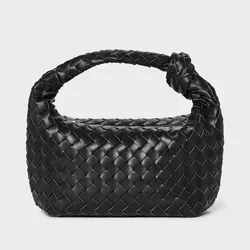 A New Day - Black Woven Shoulder Bag