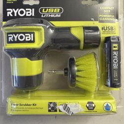 Ryobi USB Power Scrubber Kit 