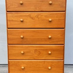 5 Drawer Wood Dresser 