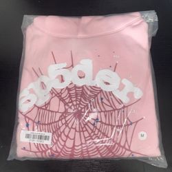 pink sp5der hoodie