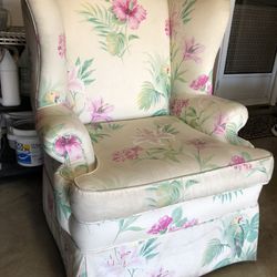 Tropical Bahama Wingback Chair *Vintage* 