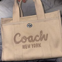 Beige Coach Purse