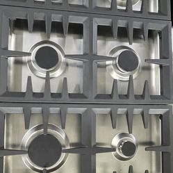 ZLINE 36 WIDTH STAINLESS STEEL GAS COOKTOP STOVE 