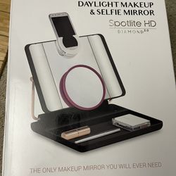 J.O.I Spotlite HD Lighted Makeup Mirror With 10X Magnification - USB Rechargeable Makeup Mirror With Lights 4 in 1-Makeup Vanity Mirror, Handheld, Wal