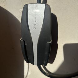 Tesla level 2 charger with Nema 14-50R adapter and wall mounts