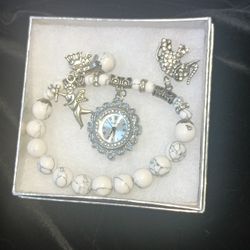 Strada White Howlite Watch