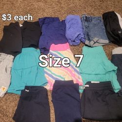 Girls Skorts, Shorts And SHIRTS $2-5 EACH SEE PRICES ON PICS