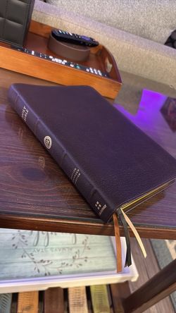 ESV Omega Thinline Reference Bible – Premium Goatskin – Deep Brown – Out of Print