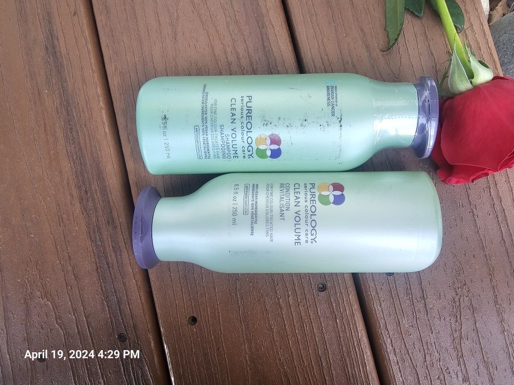 Pureology Clean Volume Shampoo And Conditioner, Brand New!