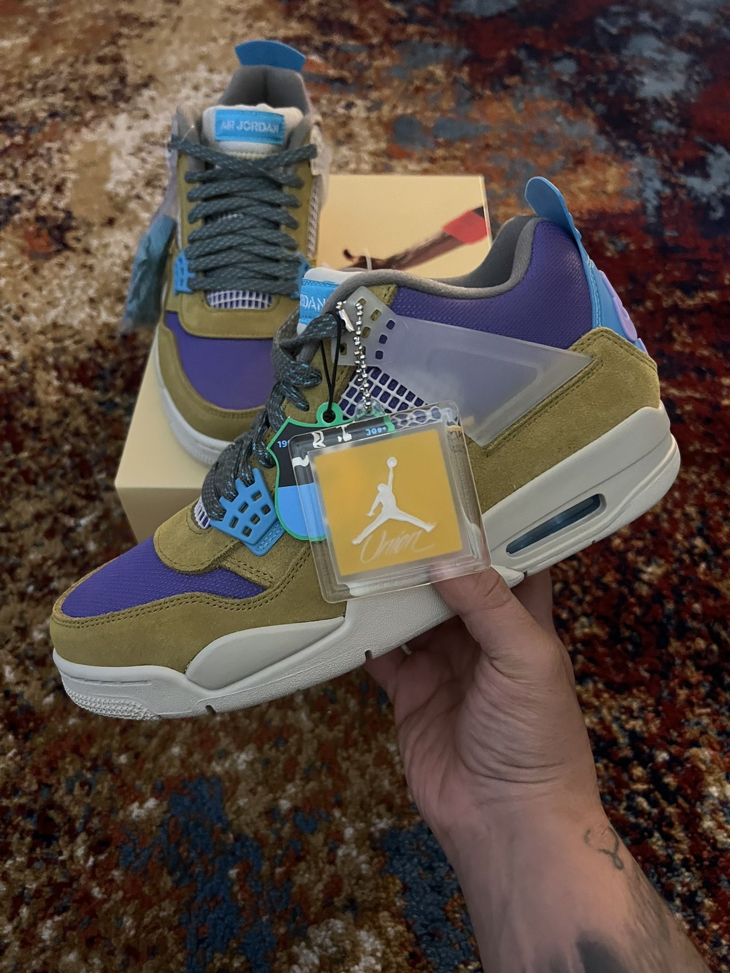 Jordan Retro 4 Union Desert Moss