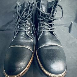 Black Ferro Alto Reid Side Zipper Boots 