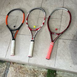 Wilson/Babolat Rackets 