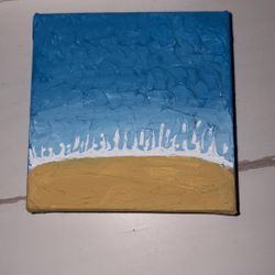 Small Beach 3d Art Painting