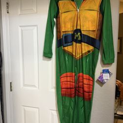 New Teenage Mutant Ninja Turtles Boys Union Suit, Pajamas, Lounge Wear  Size 10-12