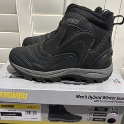 New Khombu Mason Men's Black Hybrid Winter Boots (Men’s Size 8)-$25