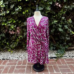 Diane Von Faustenburg Silk Dress Size 6