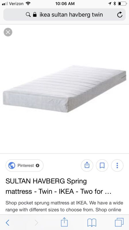 IKEA Mattress - Sultan Havberg Twin