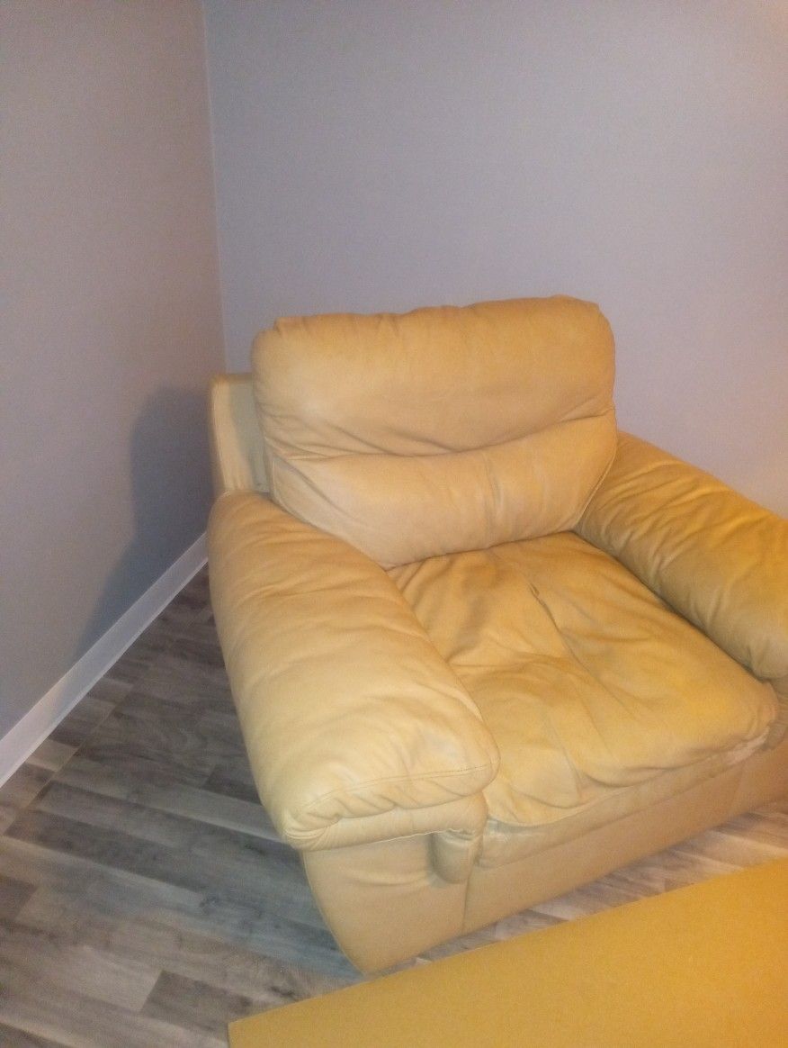 Two Leather Chairs For Sale