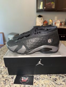 Size 6 Jordan 14 Retro Low Black Pack SKU IZ3884-001 Brand New