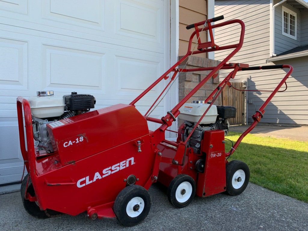 Classen CA18H 18 inch 118cc Compact lawn Aerator (Honda) TR 20 Walk