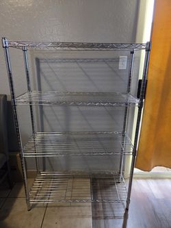 4-Tier Chrome Wire Shelving Unit