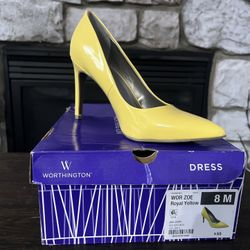 Women’s Yellow Dress Shoes Size 8